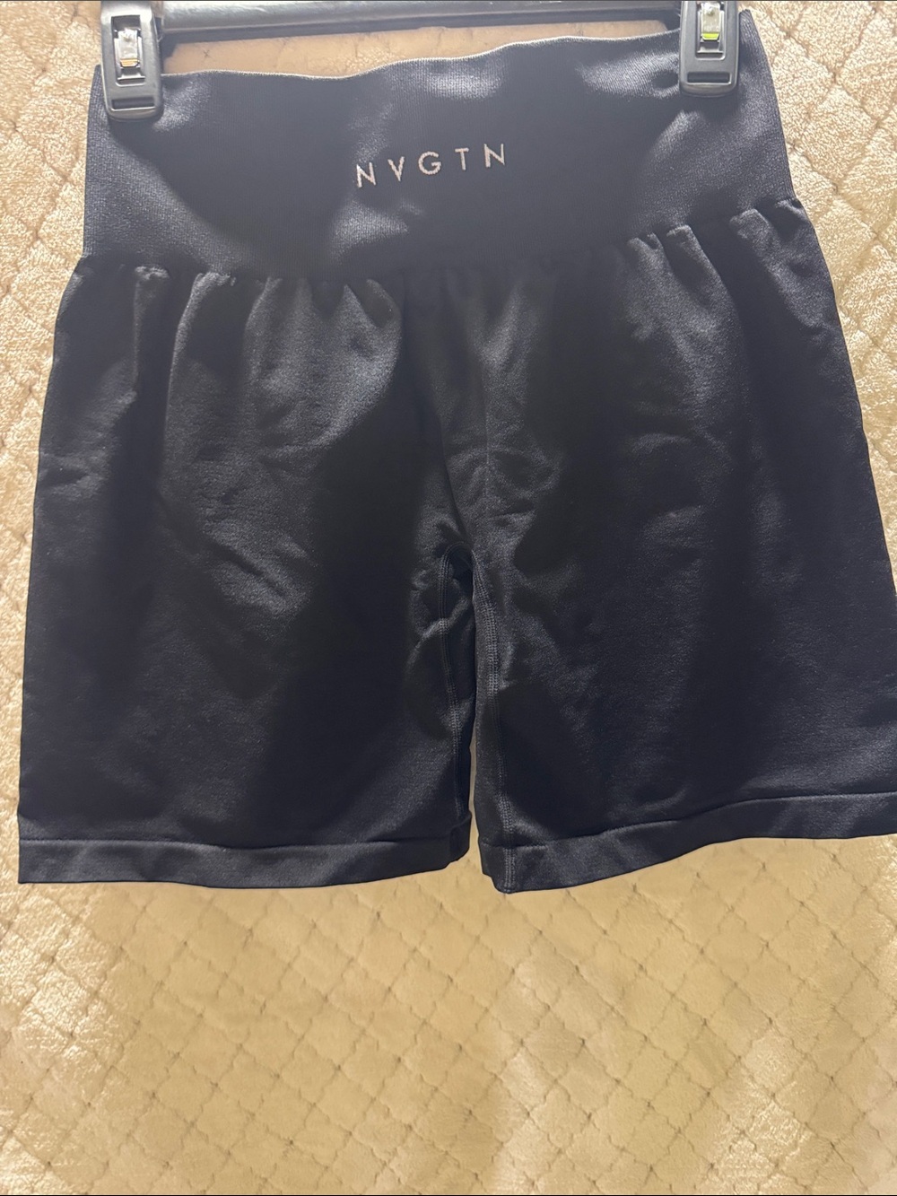 NVGTN Black High-Rise Athletic Shorts